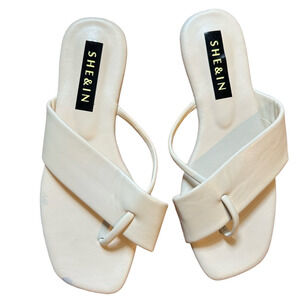 CREAM COLORED SHEIN SANDALS